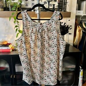 eShakti‎ Custom Bird Print Plus Size Blouse